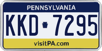 PA license plate KKD7295