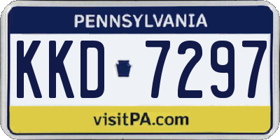 PA license plate KKD7297