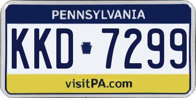 PA license plate KKD7299