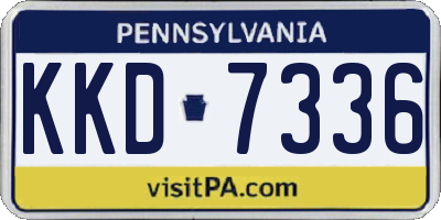 PA license plate KKD7336