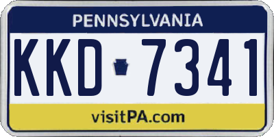 PA license plate KKD7341