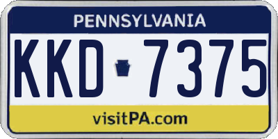 PA license plate KKD7375