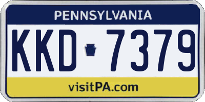 PA license plate KKD7379