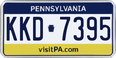 PA license plate KKD7395