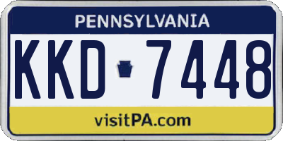 PA license plate KKD7448