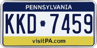 PA license plate KKD7459