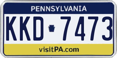 PA license plate KKD7473