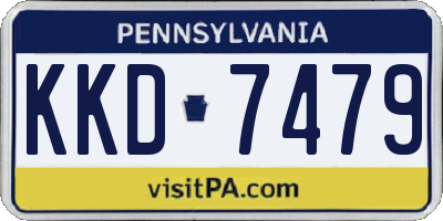 PA license plate KKD7479