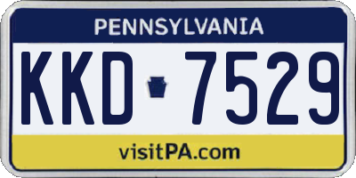 PA license plate KKD7529