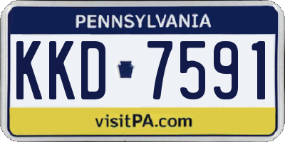 PA license plate KKD7591