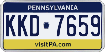 PA license plate KKD7659