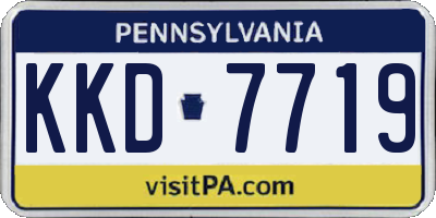 PA license plate KKD7719