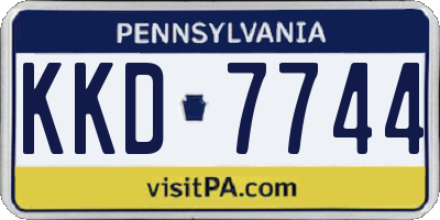 PA license plate KKD7744