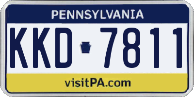 PA license plate KKD7811
