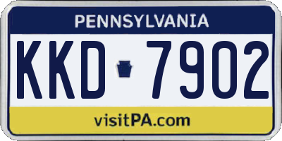 PA license plate KKD7902