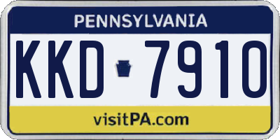 PA license plate KKD7910
