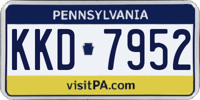 PA license plate KKD7952