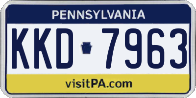 PA license plate KKD7963