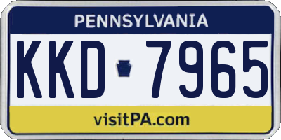 PA license plate KKD7965