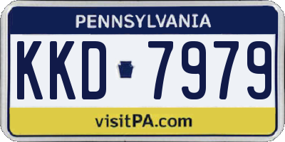 PA license plate KKD7979