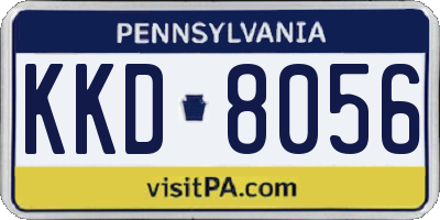 PA license plate KKD8056