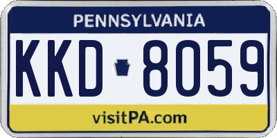 PA license plate KKD8059