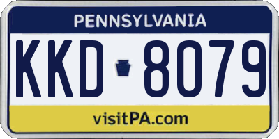PA license plate KKD8079