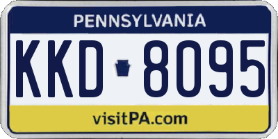 PA license plate KKD8095