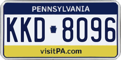 PA license plate KKD8096