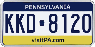 PA license plate KKD8120