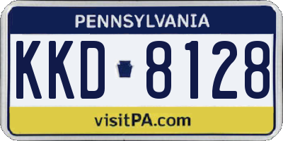 PA license plate KKD8128
