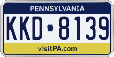 PA license plate KKD8139