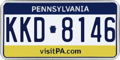 PA license plate KKD8146