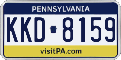 PA license plate KKD8159