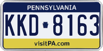 PA license plate KKD8163