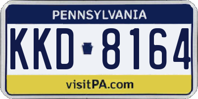 PA license plate KKD8164