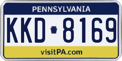 PA license plate KKD8169