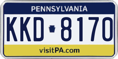PA license plate KKD8170