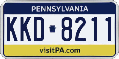 PA license plate KKD8211