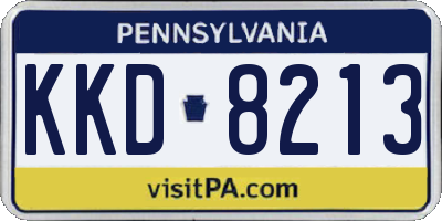 PA license plate KKD8213