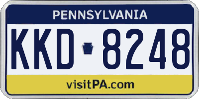 PA license plate KKD8248
