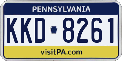 PA license plate KKD8261
