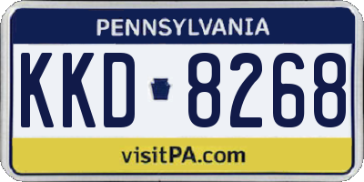 PA license plate KKD8268