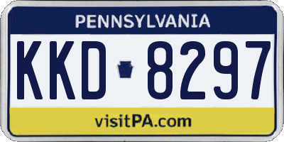 PA license plate KKD8297