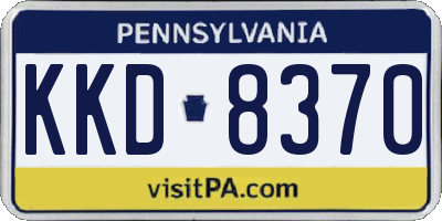 PA license plate KKD8370