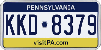 PA license plate KKD8379