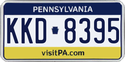 PA license plate KKD8395