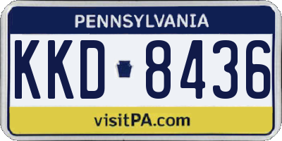 PA license plate KKD8436