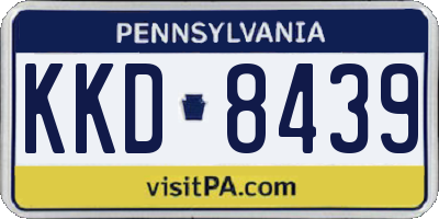 PA license plate KKD8439