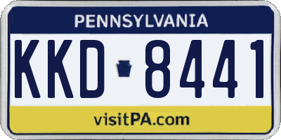 PA license plate KKD8441